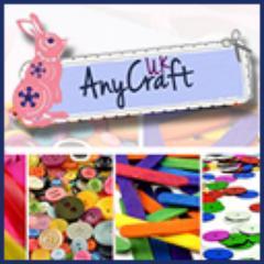 AnycraftUK's profile picture. Anycraft-UK supplies arts and crafts products direct to the public at fantastic prices. We stock a wide range of buttons, ribbons, feathers, velcro, sequins etc