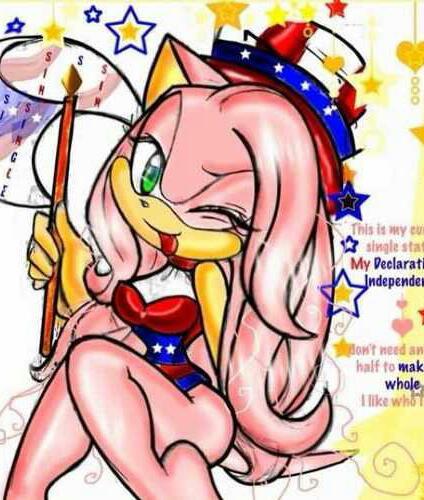 Soy Amy Rose un chica muy dulce y agradable si te metes conmigo con mis amigos te doy con el martillo y mis amigos me llaman Ames