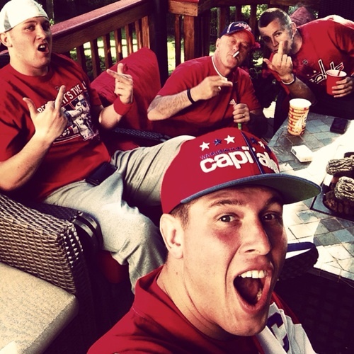 Work hard, be a boss, ball till you fall. Redskins, Orioles, Capitals.