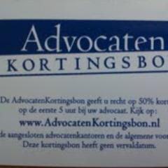 De AdvocatenKortingsbon is er voor iedereen en geeft recht op 50% korting op de eerste 5 uur bij uw advocaat.