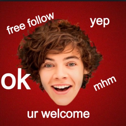 HEY U GOT A FREE FOLLOW SO PLS FOLLOW @larryweenis I WILL FOLLOW BACK AND LOVE U FOREVER