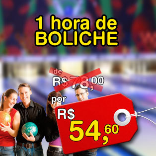 1 hora de boliche na promoção do site Bowlingticket