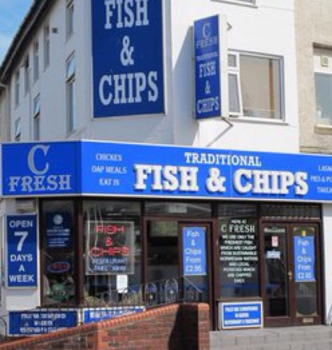 We use only fresh fish, caught from sustainable waters and local potatoes which are chipped daily. All our ingredients are locally sourced whenever possible.