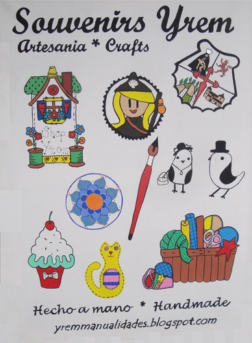 Creación de manualidades, tipo recordatorios de villas, fofuchas, cerámica, fieltro, ganchillo, punto de cruz, tejidos...un sinfín de materiales...