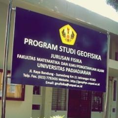 Akun resmi mahasiswa baru Prodi Geofisika Universitas Padjadjaran 2013