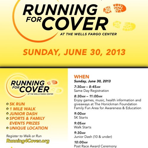 Official Twitter Page of Running for Cover Run/Walk June 30, 2013