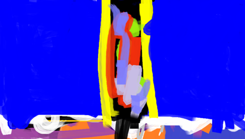 my Grand daughter painted this picture on my computer