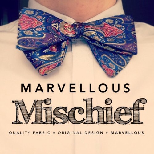 Marvellous Mischief - Founded in Paisley, bow tie designer, please feel free to get in touch, say hi, and find out what we are up to.