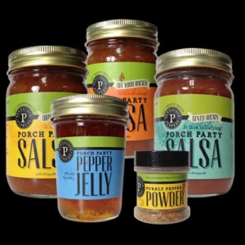 Artisanal pepper jelly, salsa & seasonings made in VA inspired by the great food and friends found at porch parties everywhere!