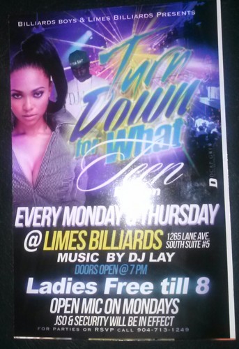 1265 lane ave South suite #5 Monday &' thursdays Turn down for what teen edition, Tuesdays Grown &' sexy Wednesdays Girl On Girl Edition Come Turn Up!!!!
