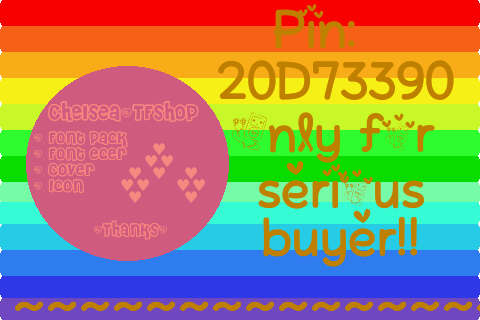 Font,fontpack,fontreq,theme8520 os5,that is the things we sell♥With the cheap price n high quality! Invite?serious buyer only.Mention before invite and tell DN♥