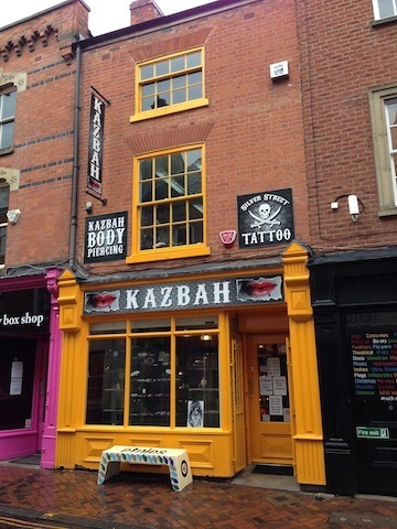 KAZBAH-TATTOO-PIERCING - 35 SILVER STREET LEICESTER UK   uber-cool tattoos and piercings - largest quality body-jewellery store in da UK