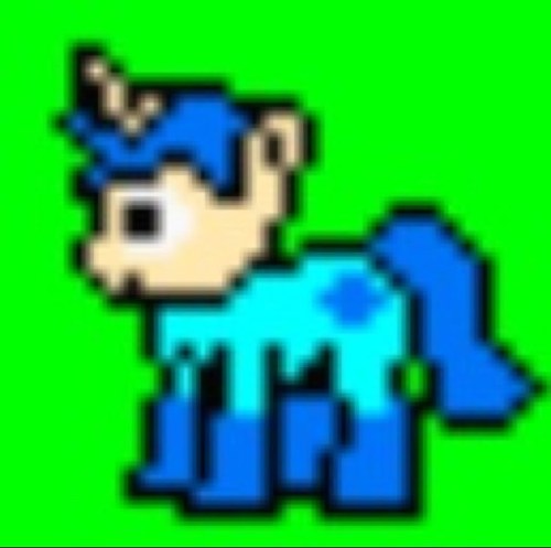 I'm a normal fighting robot pony, even though I'm the ONLY fighting robot pony. I was created by Dr.Light to defeat Dr.Wily and now I'm moving to Ponyville.