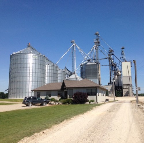 Country Elevator/Feedmill near Burgessville, Ontario handling corn, wheat, soys, feed ingredients. Download our new app at the App Store or Play Store