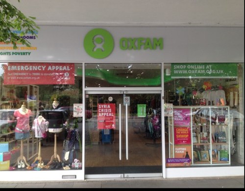 Situated at 35 Queensway, come and visit your local Oxfam.