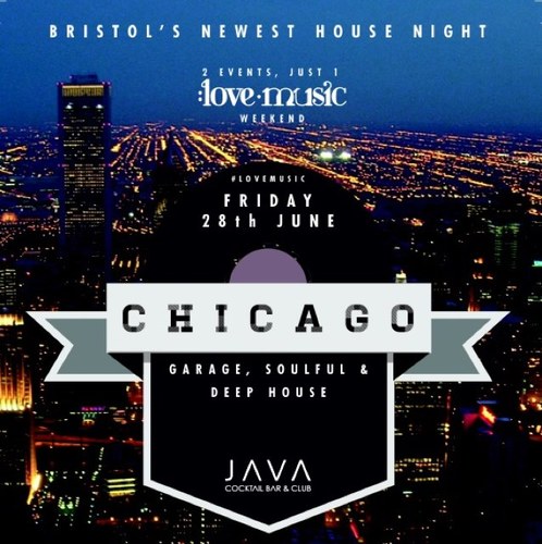 Chicago is Bristols newest and much needed House night! Launching at Java this May, Chicago brings House to the mainstream, while still keeping the music pure!