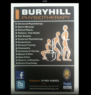Physiotherapy - in clinic & Home Visits, Clinical Pilates Classes, Sports Massage, Acupuncture and a Physio MOT service.