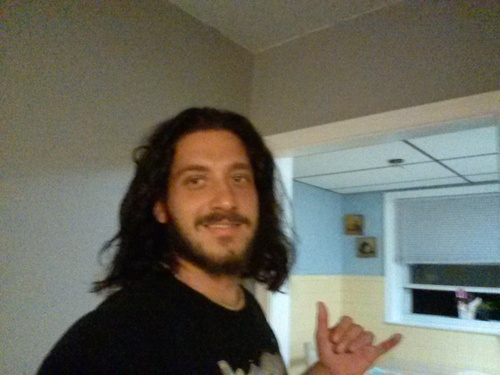 long hair dont care. no worries bro.