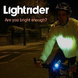 lightriderlight's profile picture. Lightrider is a unique bike light that illuminates the front torso of the rider as well as the road. Designed to get YOU noticed.