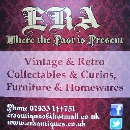 Era Antiques, Now based in Doncaster.
Unit 3b Plumtree Farm Estate, Doncaster, DN11 8EW.
Furniture, Ceramics, Vintage & Retro, Paintings & Prints etc.