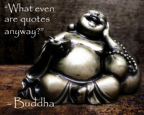 I say heaps of shit on the internet. - Buddha