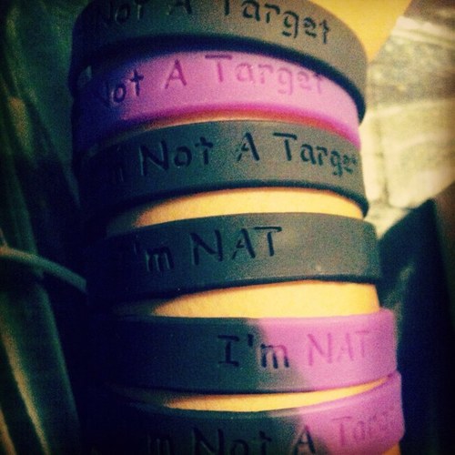 I'm Not A Target is a cause by a teen, dedicated to decrease bullying while remembering those that have taken their lives and those that helped the cause. ❤️