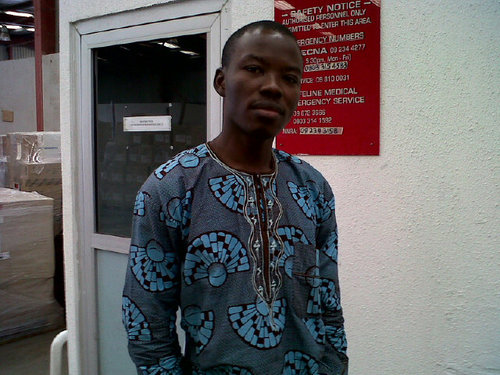 a young fulfilled proudly nigeria man