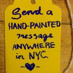 @paixamaixa Will hand paint and deliver your message to NYC
