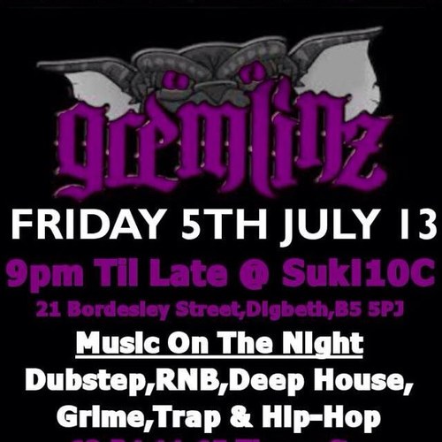 Gremlinz the hotest new underground rave in brum be apart of the trend setters #Gremlinz#Suki10c  Mention For a Retweet