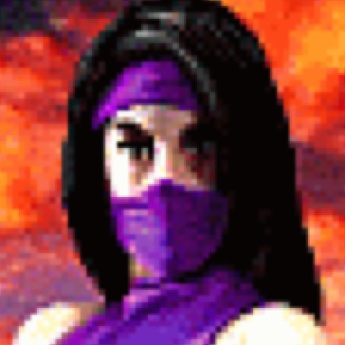 I am Mileena from Mortal Kombat. Don't you find me sexy? Now die! I will sharpen my teeth with your bones! So let us dance!