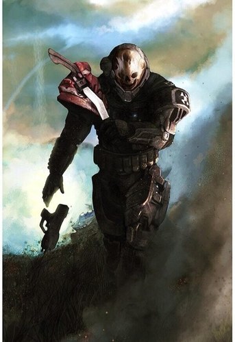 Weapons: M45 TS-Shotgun, M319 GL-Grenade Launcher, M6G-Magnum, and a Kukri Knife,