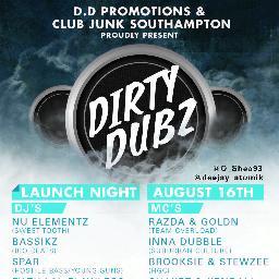 Dirty Dubz is a Southampton (UK) based DRUM AND BASS promotion company.
Formed in 2013 by co-founders Metta MC And DJ Atomik. http://t.co/J1jE1MWgw6 #TeamDubz