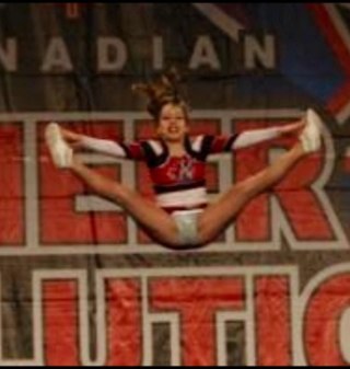 Kingston Elite All-Star cheerleader ❤ I'm not the point flyer or the best flyer on my team, but i love flying anyways and i live for cheer.