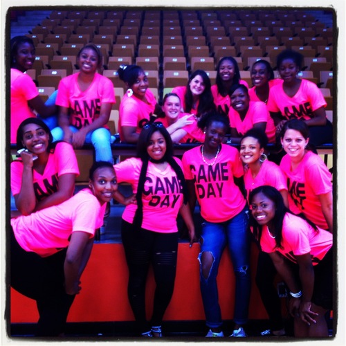 These are the lovely ladies of the Claflin University Lady Panther Volleyball Team.