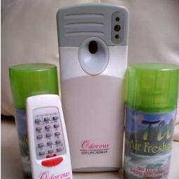 Alat Pengharum ruangan,yg dpt di set otomatis antara 5 M hingga 4 jam sekali penyemprotan&juga dpt di set mode day / night. Info: 085716353865 PIN BB: 2584A40A