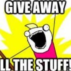 Follow me for sweepstakes, giveaways and free to join events! Like my page, comment/share on the new pictures, win free stuff. It's that simple.