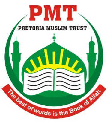 PRETORIA MUSLIM TRUST,LONGEST SERVING ORGANISATION TO THE COMMUNITY OF PRETORIA.