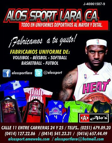 DiseÃ±o y confecciÃ³n todo en ropa deportiva empresa con mas de 20 aÃ±os en el mercado.contacto 04141272286 y 04166574449