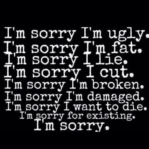 Depression~ Self Harm~ OCD~ Eating Disorder~ Bisexual~ Anxiety. 
You wish you could stop all these things, but you can't. DMs are always open. ❤ 13 years old.