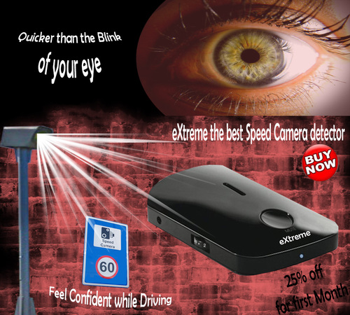 eXtreme the best Radar for Speed Camera Detector.                    Feel Confident while Driving