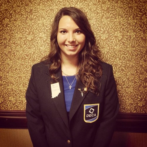 Former Indiana DECA state officer. 13-14 VP of Communications. 12-13 District 9 President.