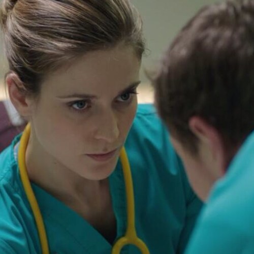 I'm Sam and I work as a registrar at Holby's Emergency Department. My husband Tom can be an idiot sometimes, but he's my idiot.