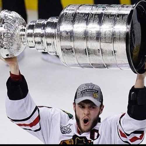 Captain of the Blackhawks. 2 Stanley Cups and a gold medal. Don't worry about fangirling, I'm a parody.