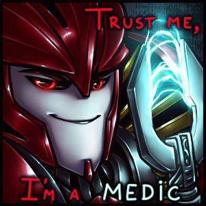 You can trust me--I'm a doctor. Now bend over! Time for your prostate exam!