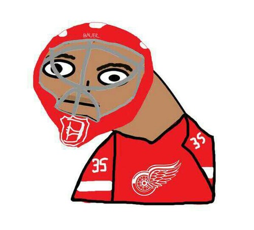 te goaly wit te most sweg in te nhl. godlie flow