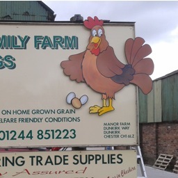 Sign maker, Sign writer craftsman
signsbyjohncarswell@hotmail.com 
Tel: 01244 318877 Mob: 07850179821
Est 1980