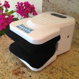 The Squeeze Reliever is a portable squeezing massager that gives pain relief for bunions, arthritic hands & feet, etc. Just Squeeze It and Relieve It!