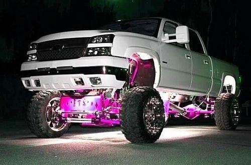Girls can drive big jacked up diesels too. (: