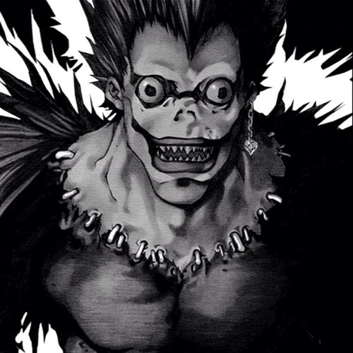 I'm Ryuk, a shinigami who has grown rather bored in the shinigami world. So I've come here to relieve that boredom, who shall pick up my notebook? {DNRP/MVRP}