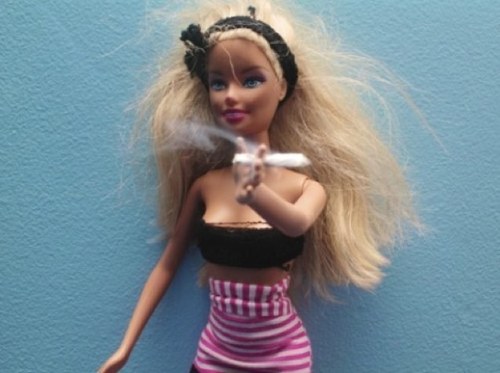 I'm that Barbie than can roll a blunt and my lipstick still be perfect.